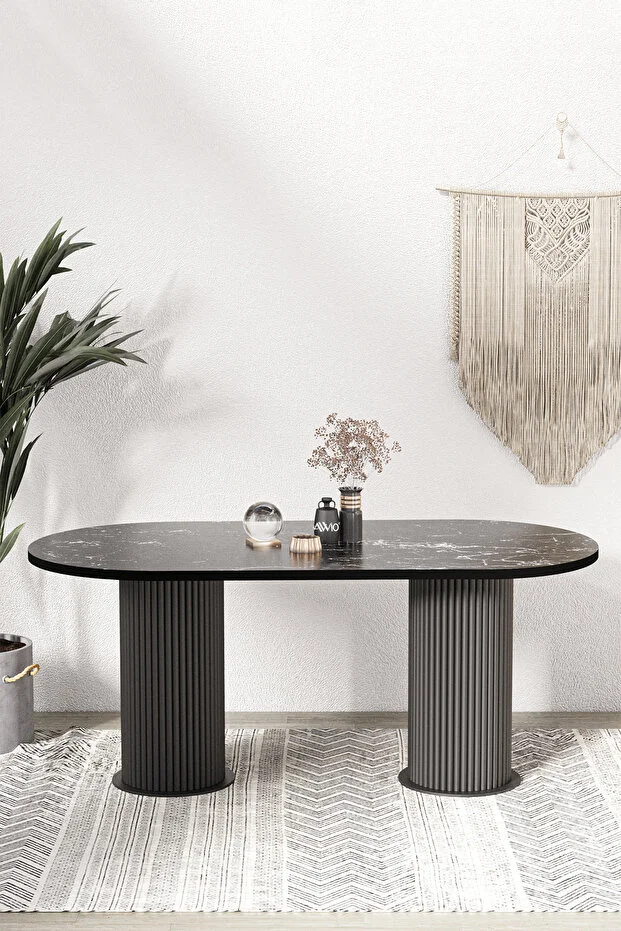 Brita PTT LAKE MDF BEYAZ AYAKLI 80x140 MUTFAK MASASI YEMEK MASASI 2